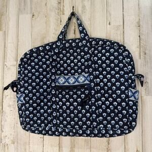 Vera‎ Bradley Quilted Laptop Bag Navy Nantucket Pattern